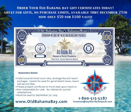 Old Bahama Bay's Bahama Money